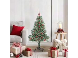 Vidaxl Árvore De Natal Artificial Coberta De Neve Com Luzes De Led