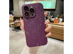 Capa De Celular Com Padrão Mármore Para Iphone 11, Roxa