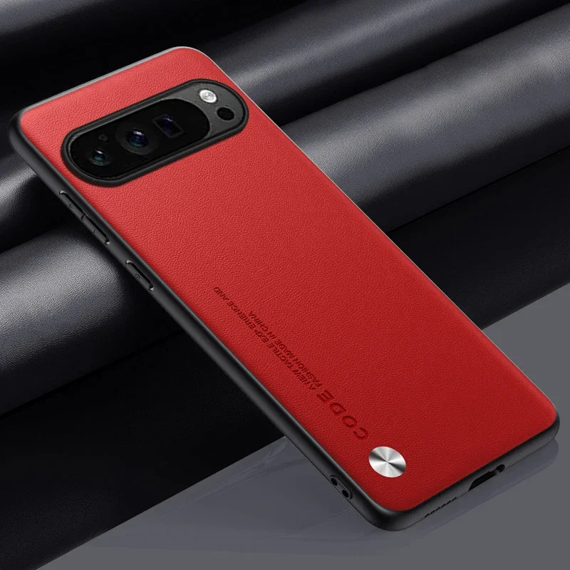 (vermelho, Google Pixel 8) Capa Flexível Ultrafina Com Textura De Couro Estilo Executivo Resistente A Impactos E Com Toque Agradável