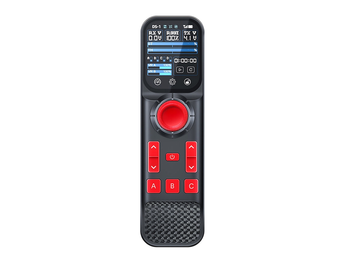 Transmissor Rádio Hotrc Ds800 2.4ghz 8ch Fhss Tela Toque 2" Receptor F 08a para Carros Barcos Tanques Rc Preto MDUG