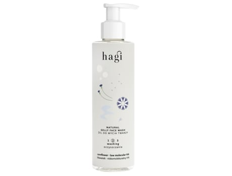 Gel de limpeza facial natural 200ml, solução suave para cuidados com a pele Hagi