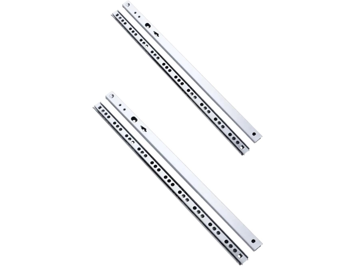 Corrediças Laterais Para Gavetas De Armário, Com 2 Seções 214mm
