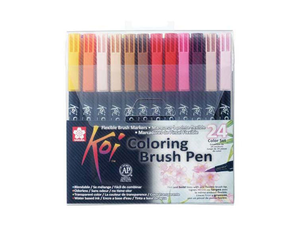 Marcador Pincel SAKURA Koi Conjunto (24 Cores)