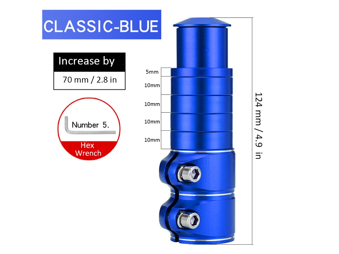 Laxiscreed Extensor De Caule Para Bicicleta Para Mais Conforto E Estabilidade