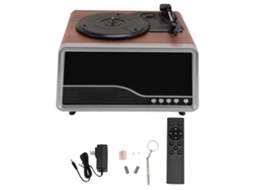 Toca Discos Com Controle Remoto Sem Fio E Bluetooth