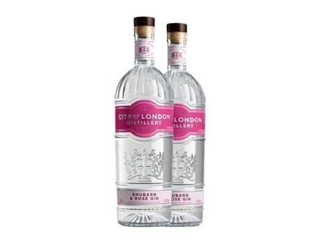 Gin HEAVEN HILL City of London Rhubarb & Rose Gin (0.7 L - 2 Unidades)