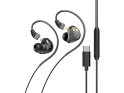 Écouteurs Intra - Auriculares Filaires, Filaires, Baixos Profundos Tipo C 0, 4 Cm, Micro Alta Sensibilidade