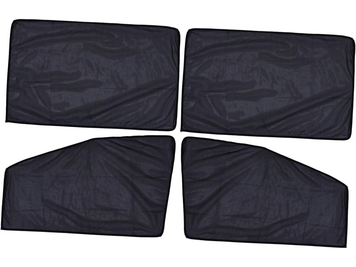 Cortina de proteção solar para portas laterais de carros, persiana blackout, proteção solar para portas.
