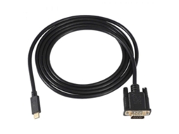 Adaptador USB Lurelia Cabo para VGA, 1920x1080, 1,8 m, preto