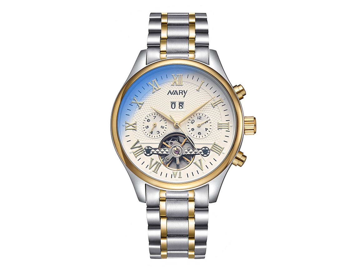 Reloj Hombre De Pulsera Empresarial Luminoso Calendario Impermeable Nary