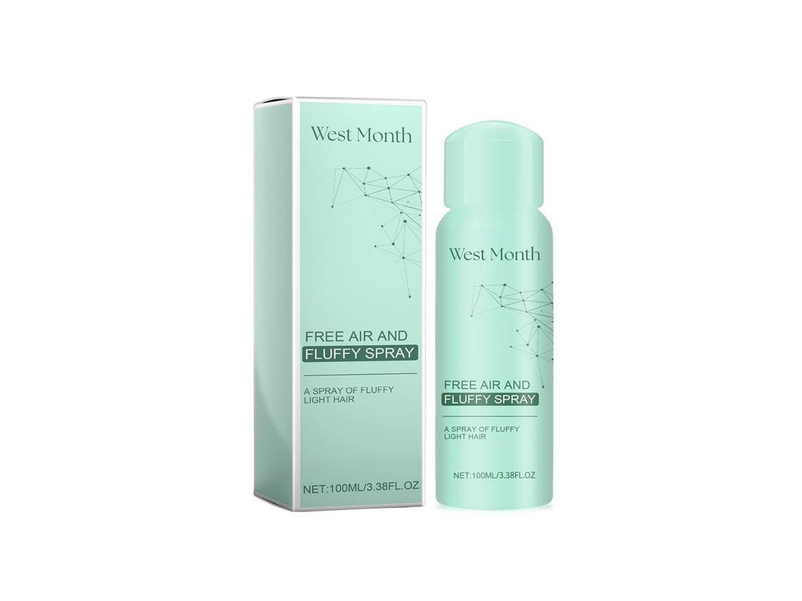 Spray Aéreo e Fluffy da West Month para Cabelo com Mais Volume Sem Lavagem LAXISCREED