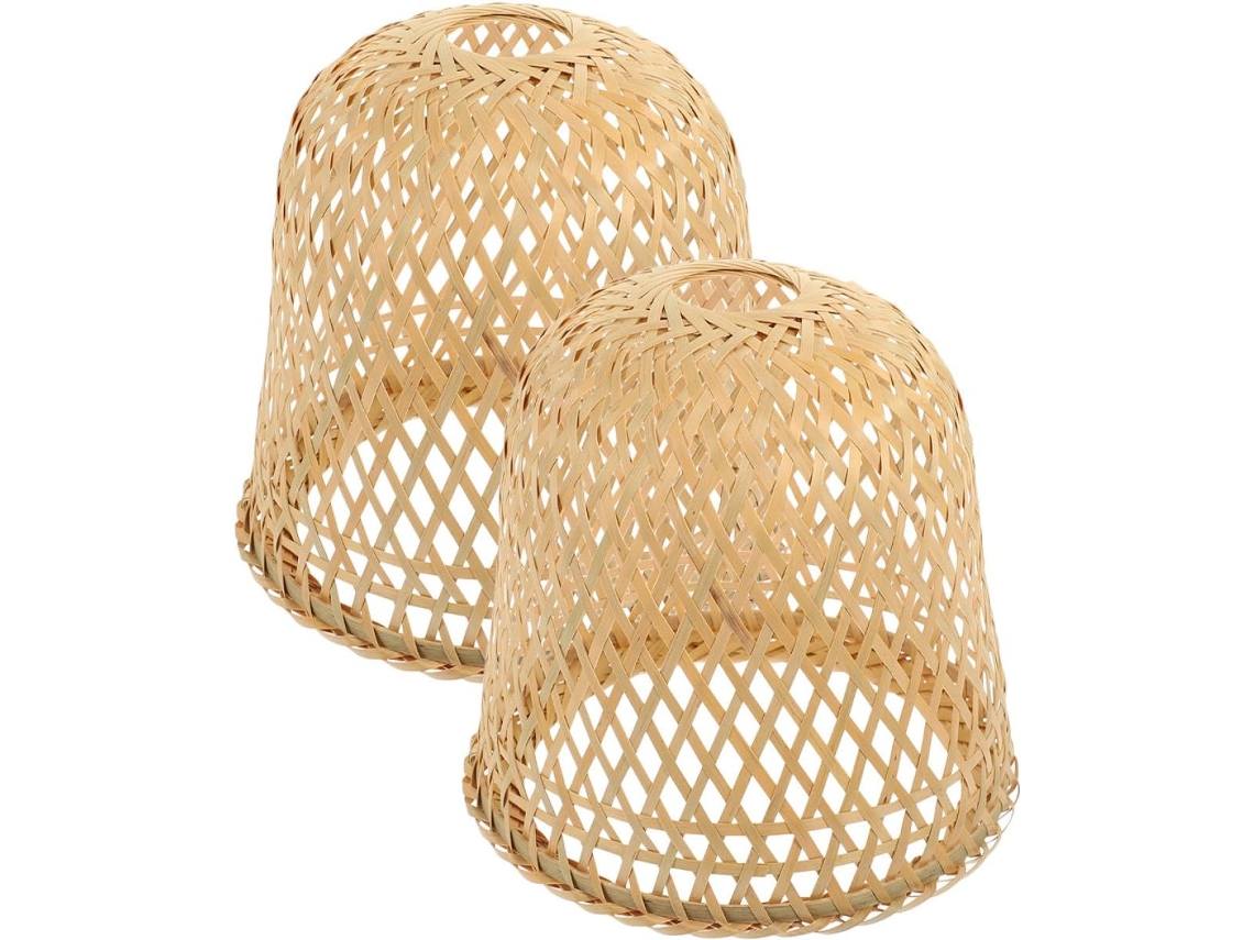 Casa de Vime e Bambu, Conjunto de 2 Decorações Suspensas para Restaurantes e Escritórios, Dimensões SFUSHOS
