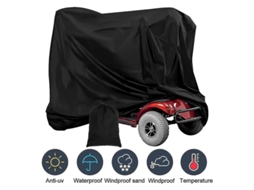 Capa para Scooter Elétrico 190d Oxford Impermeável Uv Resistente Universal com Cordão de Ajuste para Todos os Tempos