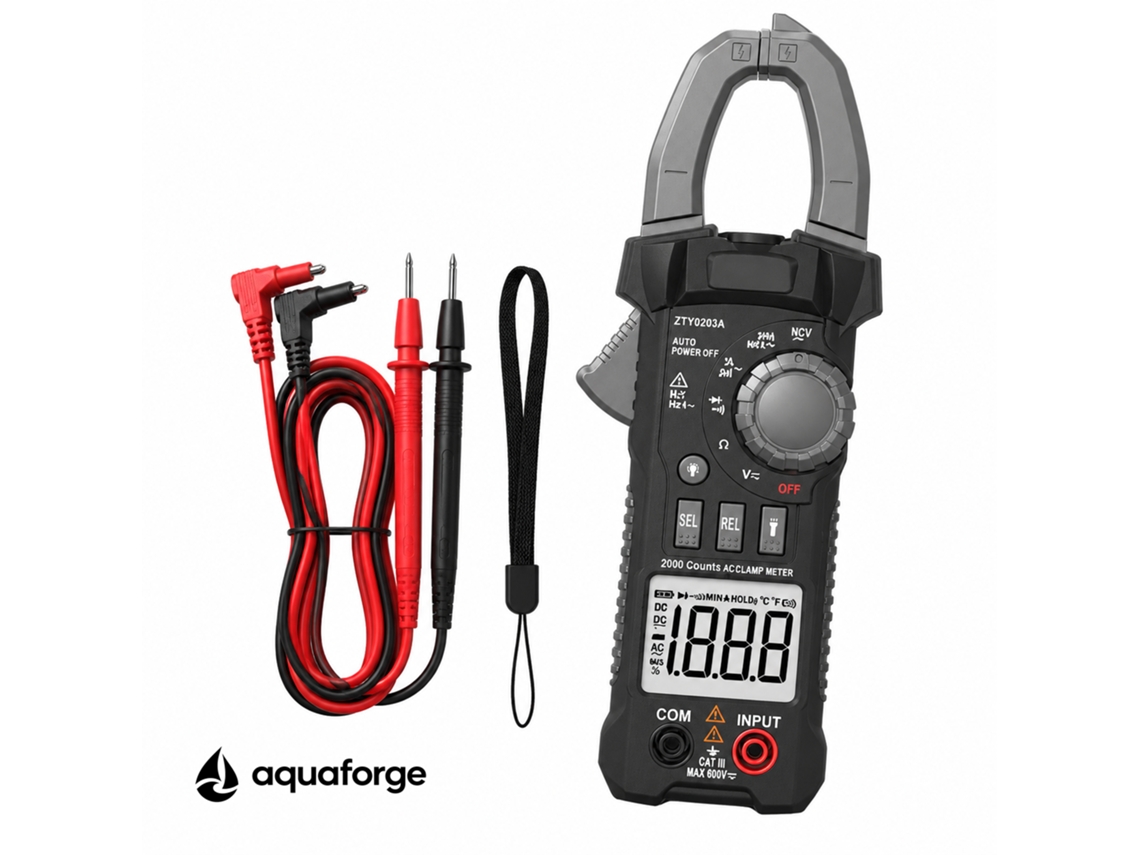 Multímetro Digital Aquaforge Zty0203a, Ncv, Escala Automática