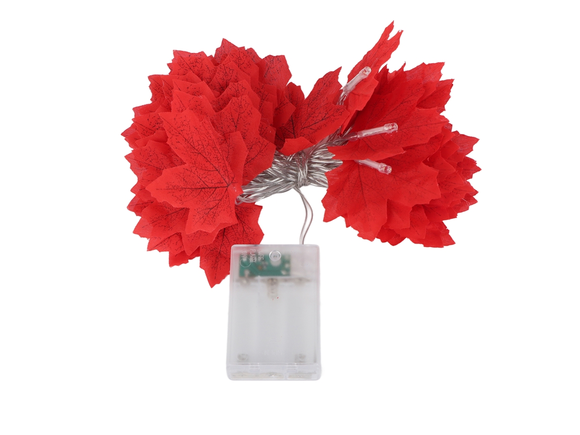 Luzes Fio Folhas de Bordo 4m 40 LEDs Decorativas Natal Halloween MARCA