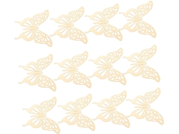 Conjunto Valiclud com 12 adesivos de parede 3D, acabamento espelhado, ouro rosa, decoração de parede para festas, quartos, casamentos e aniversários.