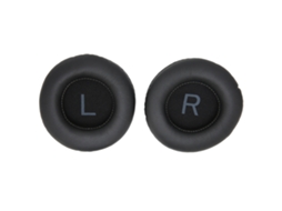 Almohadillas Reemplazables para Auriculares Universales Redondos de 90 Mm, de Piel Sintética Negra.