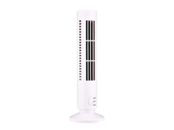 Ventilador Torre Sem Lâmina Usb Mini 2 Velocidades Branco