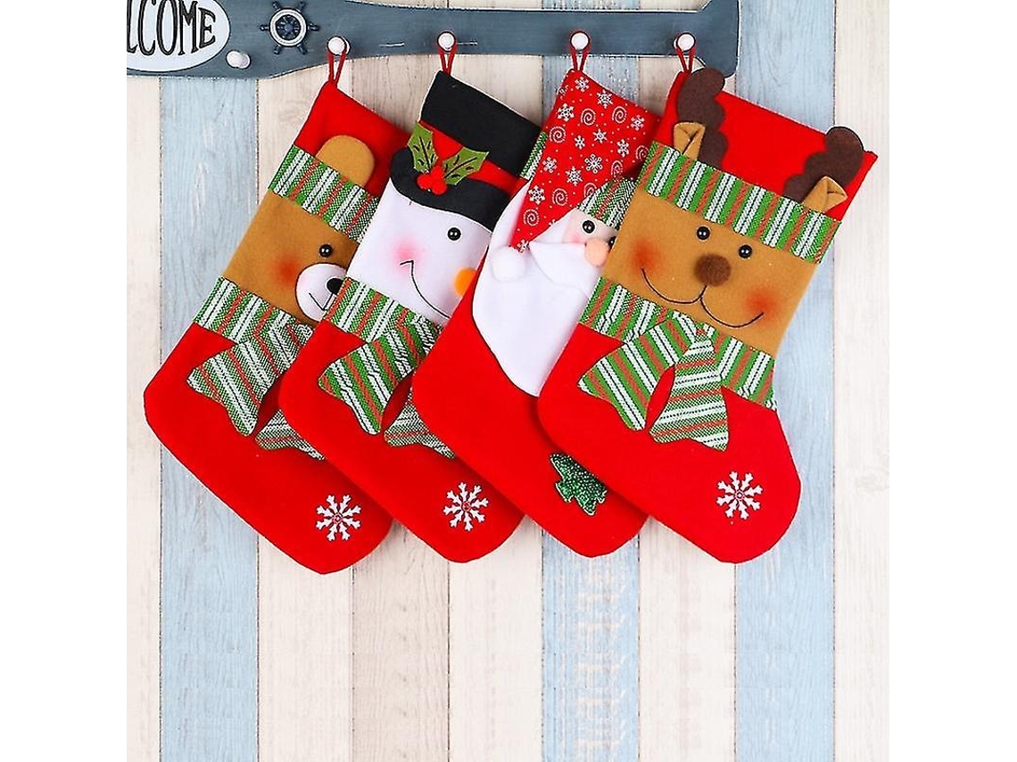 Meias De Natal, Grandes 38m Meias De Natal Personalizadas, Para Pendurar Dentro Da Árvore De Natal Olysi Shop