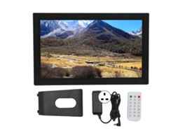 Reprodutor de dvd portátil 22 polegadas, ips, hd, com relógio e calendário
