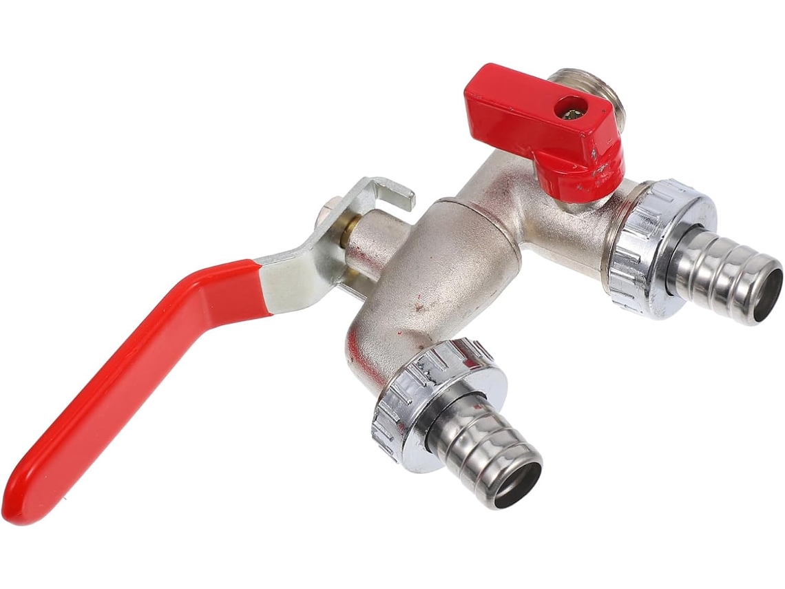 Torneira De Parede Com Válvula Dupla 1/2 Polegada Para Jardim E