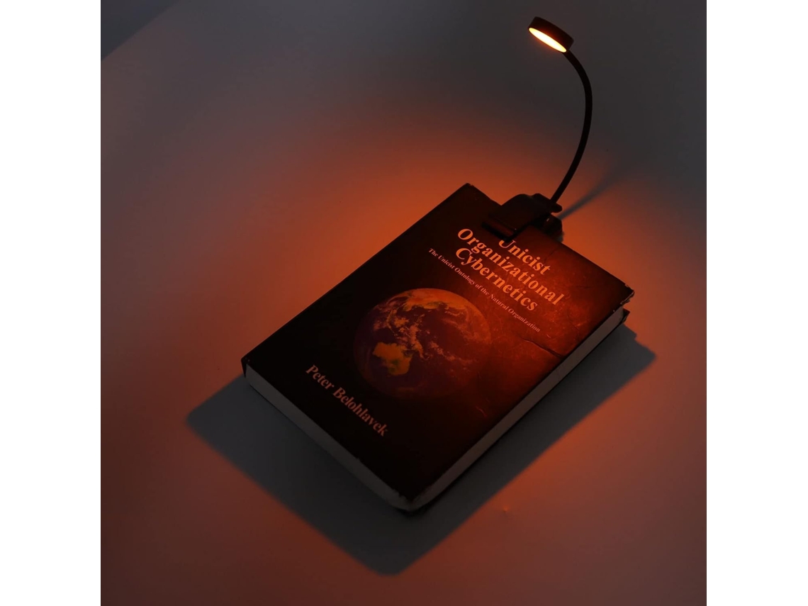 Luminária De Leitura Flexível Com Clipe, Led, Carregamento Usb, Ideal