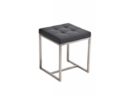 Banqueta/banco Estofado Clp Barci 40 X 40 Cm, Uma Verdadeira Obra Prima Em Aço Inox, 12 Cores A Escolha, Altura Do Assento...