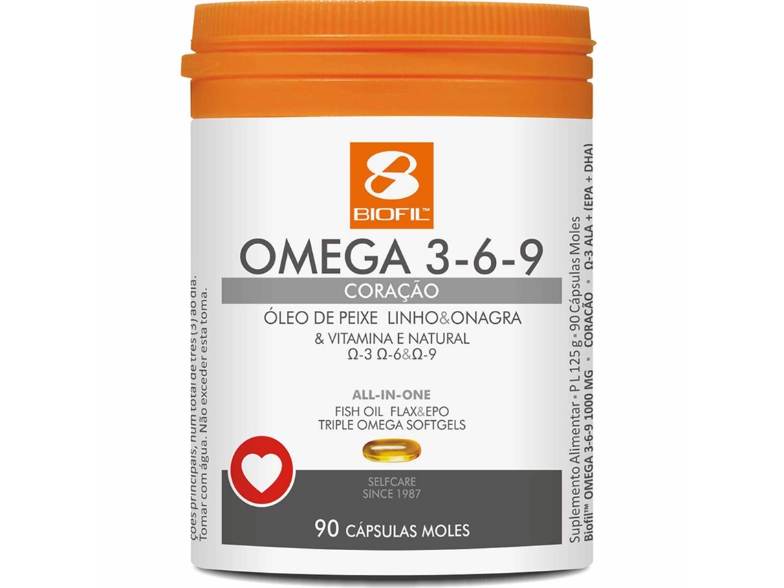 Suplemento Alimentar para Coração Ómega 3-6-9