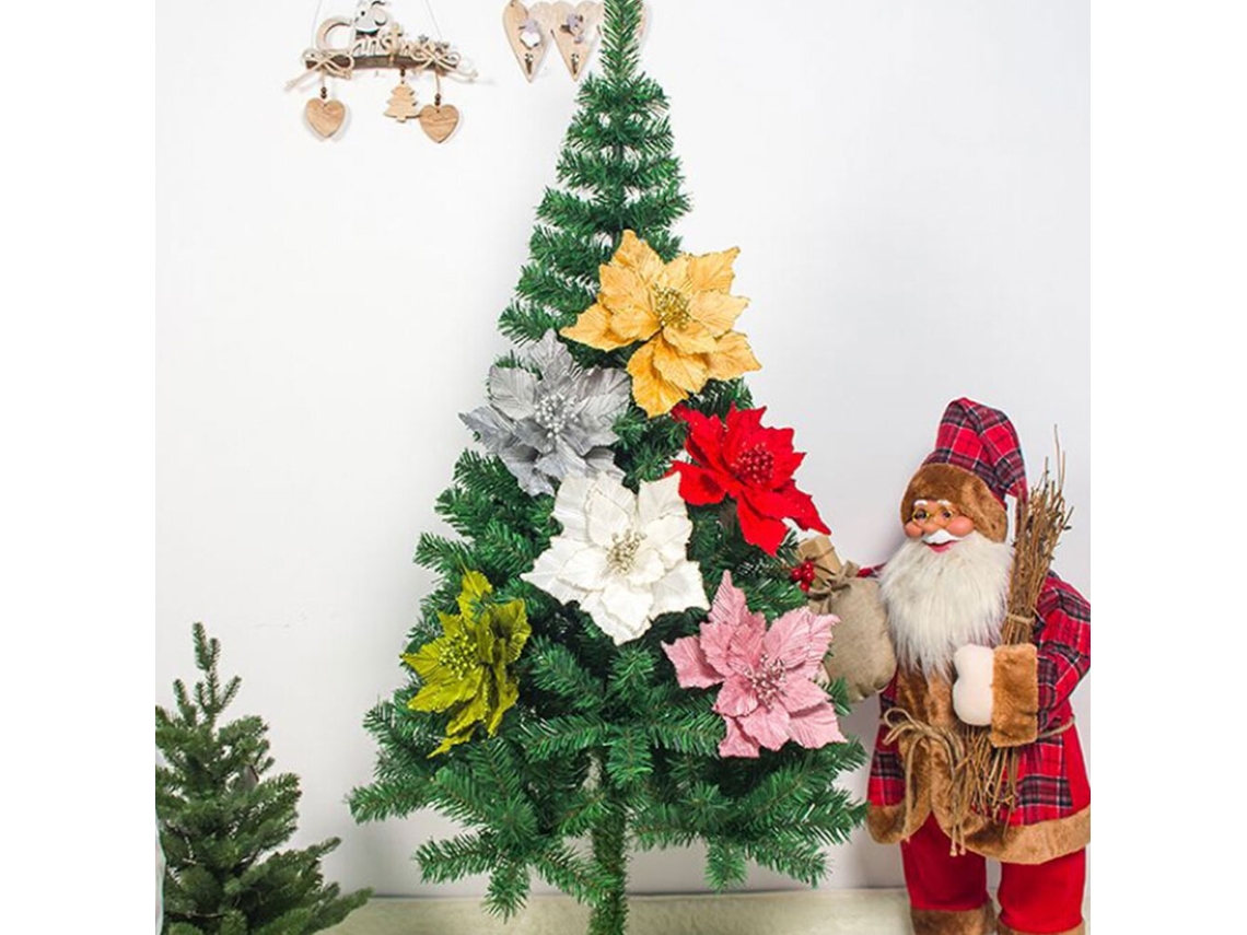 Arranjo De Flores De Folha Pistilo Artificial Natal