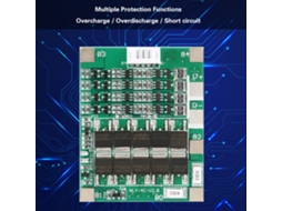 Laxiscreed Pcb De Proteção Para Bateria De Lithium 4s 50a E 3.7v, Função Bms