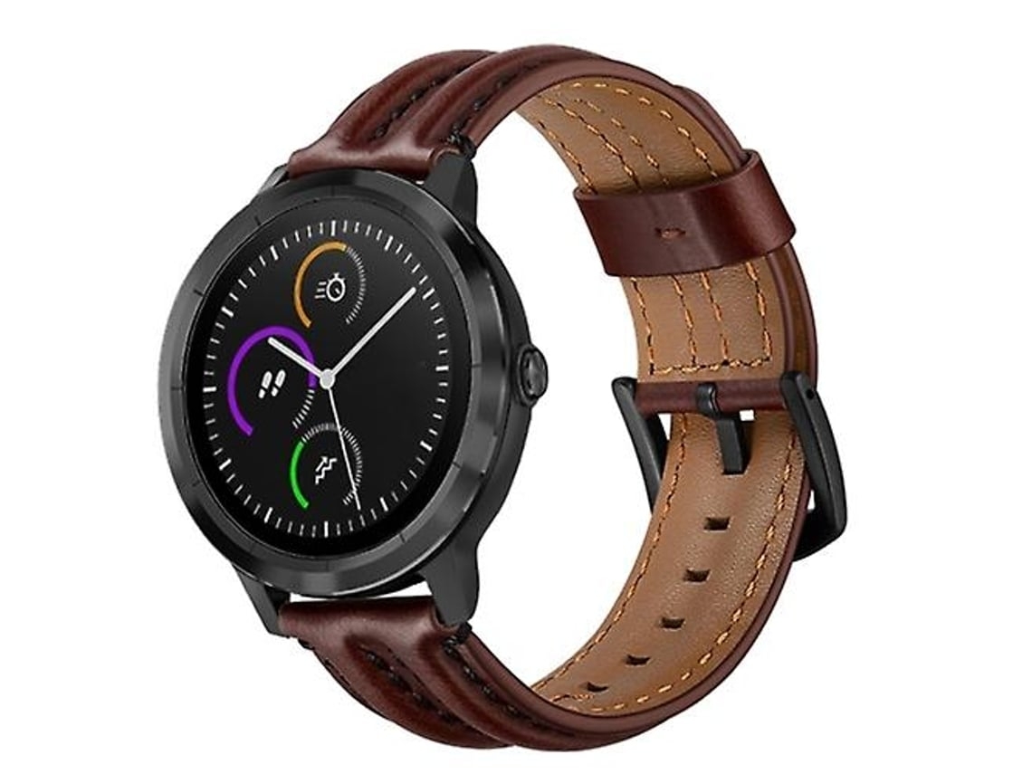 Lurelia Pulseira, Compatível Com Garmin Vivoactive3/ Vivomove Hr Double Keel Watch Band Palm Oil Dark