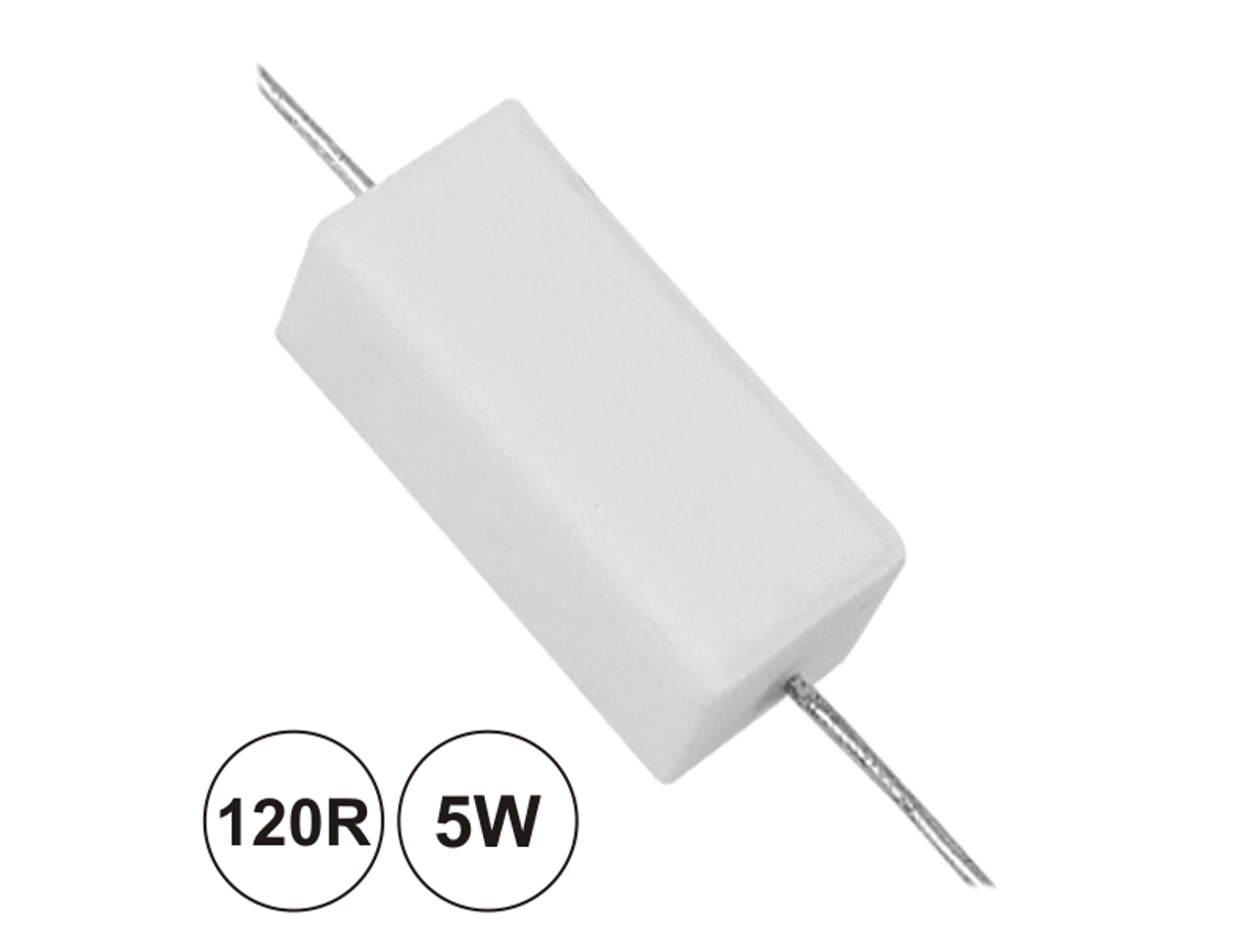 Resistência Bobinada 120r 5w DIV