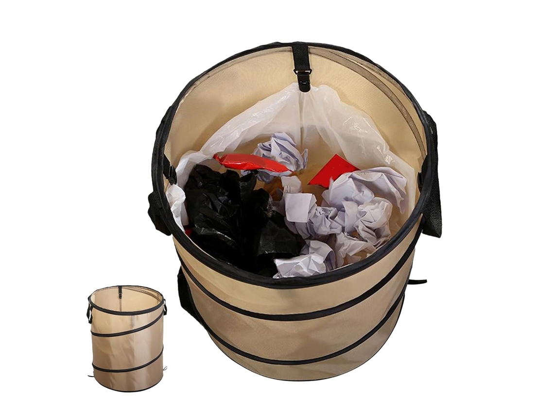 Lixeira Dobrável Para Camping E Jardim.