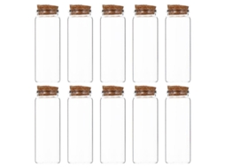 10pcs Garrafa De Armazenamento De Vidro Allinless