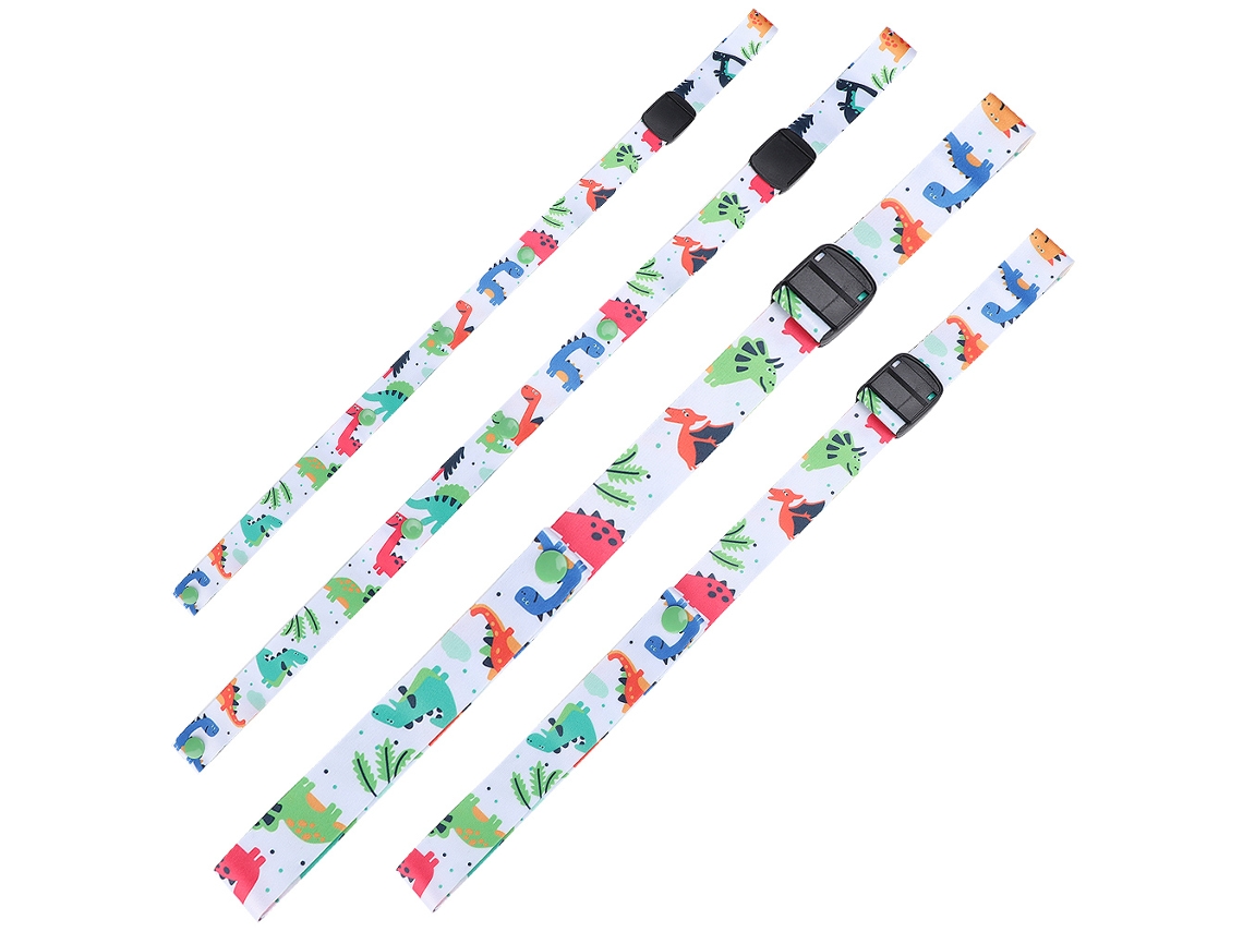 Primerox suporte de Cinto Ajustável para Garrafa de Bebê 2,5cm com Brinquedo Dinossauro Leash Tether
