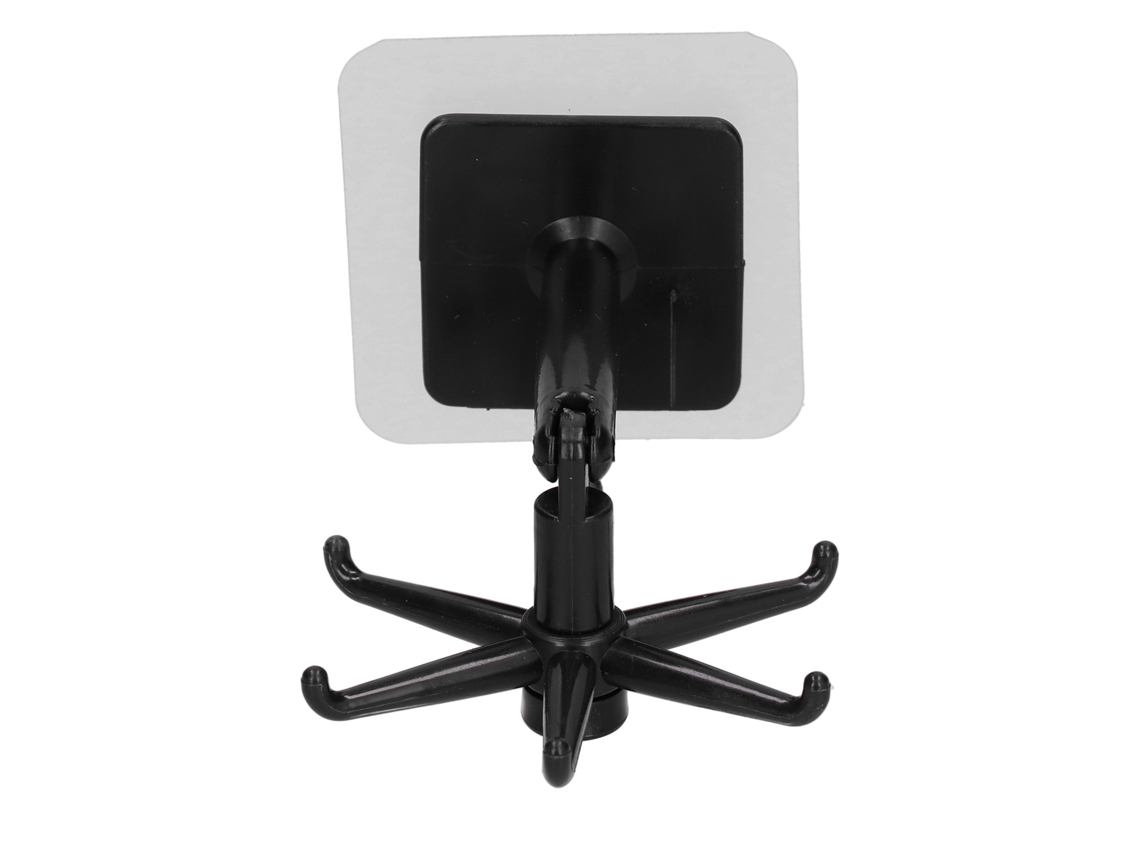 6pcs Gancho Adesivo de Aço Inoxidável Duplo S/MARCA