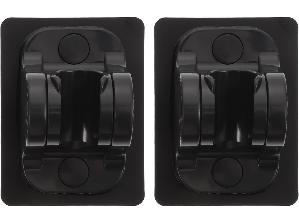 Suporte Para Chuveiro Yardenfun Em Abs Preto 2 Peças Com Posicionamento E Design Preciso Mãos Livres Parede Do Banheiro