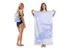 Toalha de Praia HENTEN HOME Dobrável e Transformável em Mochila 90x180 Cm | HENTEN HOME