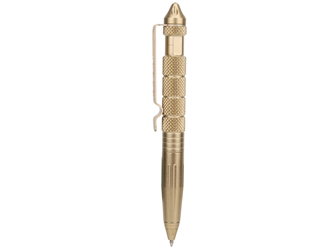 Lápiz Táctico de Autodefensa Exterior Rompevidrios Emergencia Herramienta de Supervivencia 0.5mm Ouro Champanhe