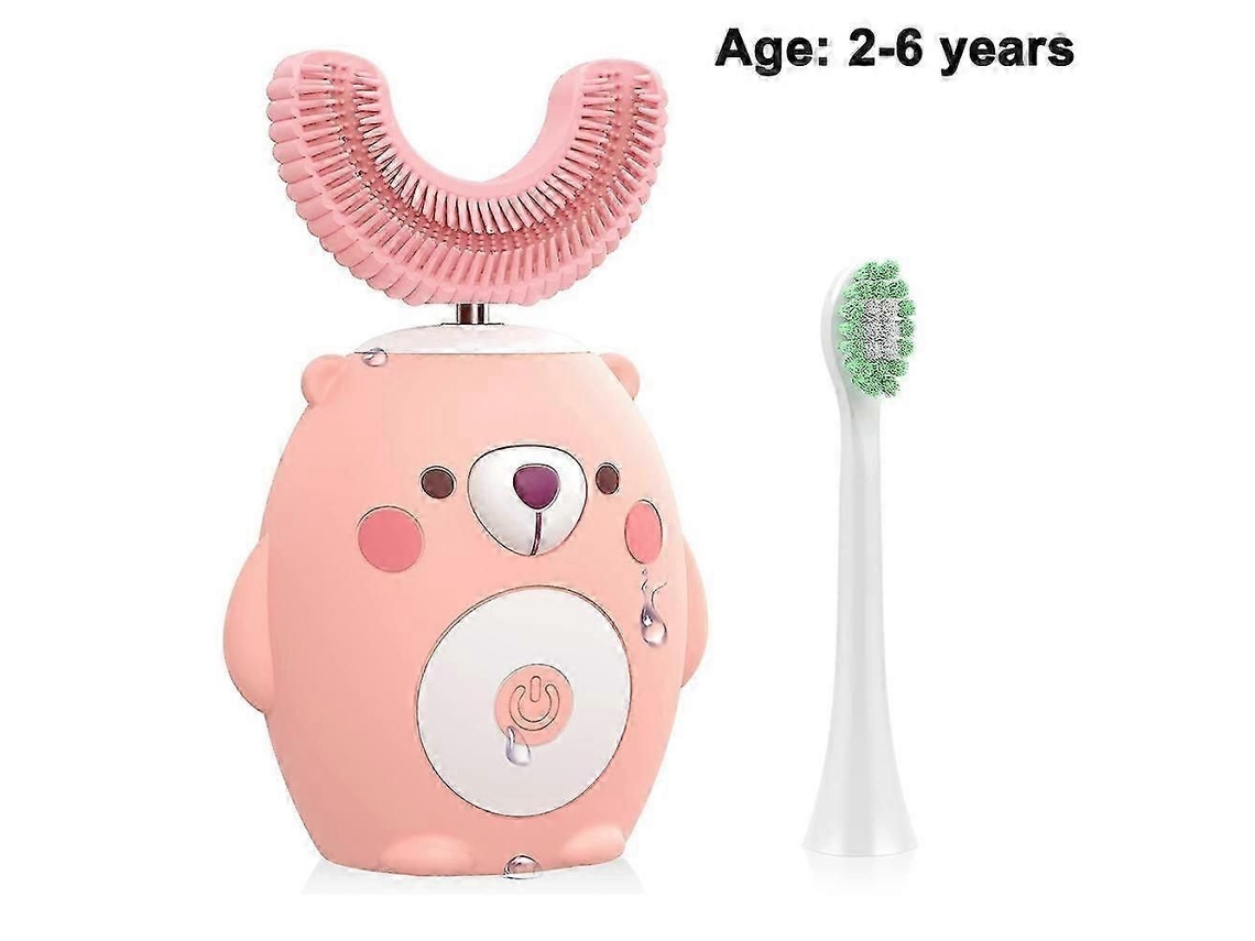 Torne a Escovação Divertida para as Crianças com Escova de Dentes Elétrica Ultrassônica Infantil Cabeça Gel Sílica Macia, Des GOKOCO