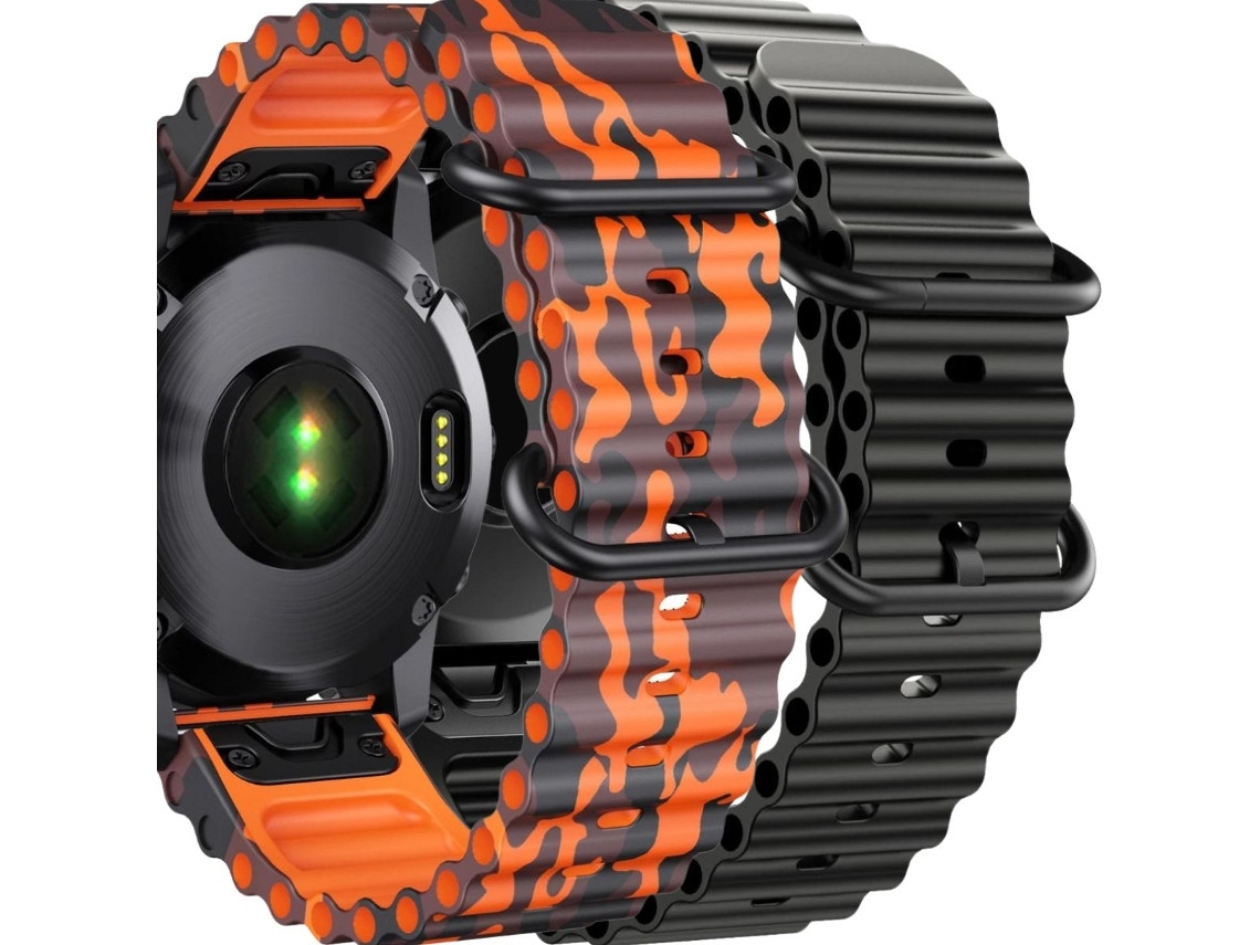Pacote com 2 pulseiras ORYSIN Ocean Waves para Garmin Fenix 3
