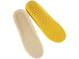 Palmilhas De Inverno Para Calçados, 2 Pares, Tamanho G 41-46, Grossas E Quentes, Em Lã Sintética Bege, Para Uso