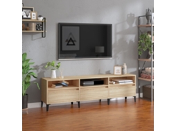 Vidaxl Móvel De Tv 150x30x44,5 Cm Derivados De Madeira Carvalho Sonoma