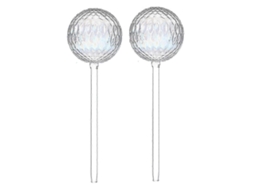 Conjunto De 2 Globos De Vidro Estampados Com Gradiente De Arco-íris Para Regar Plantas