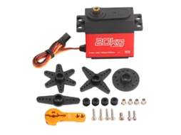Mali servo Digital Rc 20kg 270 Graus Engrenagens de Metal Totalmente À Prova D'água para Carro Rc