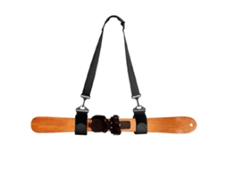 Cinto de Transporte para Bastões de Ski ajustável com almofada anti derrapante para ombro e fixação de skiboard