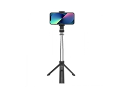 Tripé com controle remoto para selfies, preto, Celly