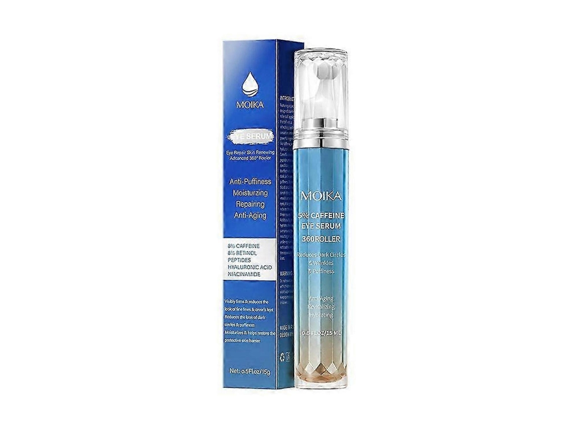 Creme para a Zona dos Olhos com Cafeína 8%, Sérum para Olheiras, Inchaço, Sacos Sob Os Olhos, Linhas Finas E Rugas, Com Esfera Massageadora P