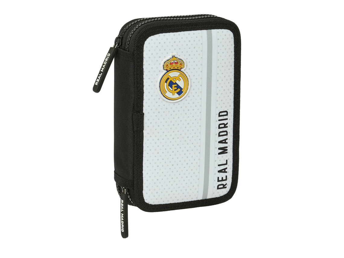 Estojo Pequeno Duplo 28 Peças Real Madrid 1º Equip. 24/25 12,5 x 19,5 x 4 cm. SAFTA