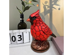 Abajur de mesa em formato de pássaro, luminária decorativa com tema animal.